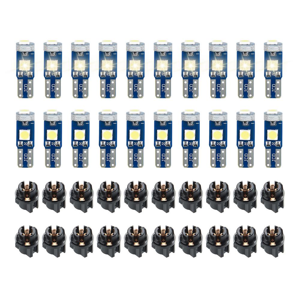 Instrument Cluster LED Lights 20pcs Gauge Cluster Light Super Bright 3030-SMD Chip Dash Light Bulbs For Cars And Motorcycles
Instrument Cluster LED Lights 20pcs Gauge Cluster Light Super Bright 3030-SMD Chip Dash Light Bulbs For Cars And Motorcycles