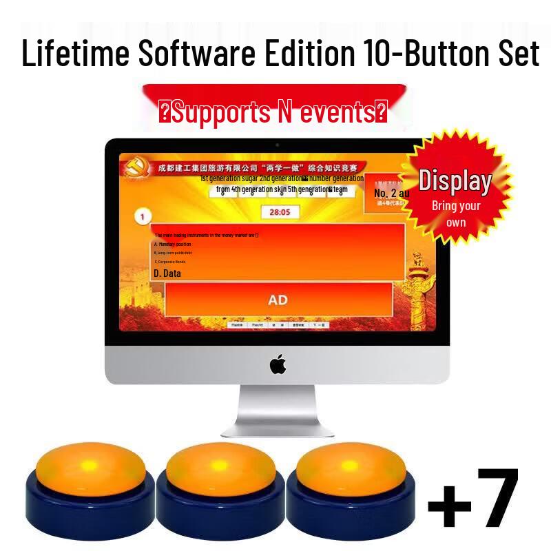 Competition Buzzer System with 10 Buttons
Competition Buzzer System with 10 Buttons