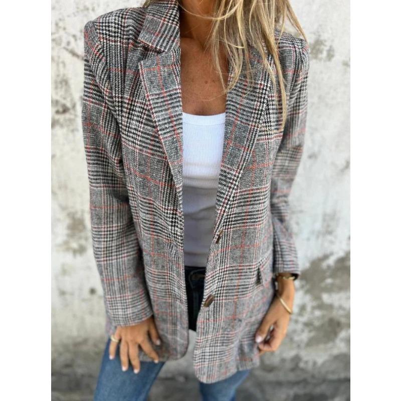 women s Houndstooth Plaid Lapel Collar Long Sleeve Open Front Pocket Loose Fit Blazer Casual Suit Jacket 5XL коричневий
women s Houndstooth Plaid Lapel Collar Long Sleeve Open Front Pocket Loose Fit Blazer Casual Suit Jacket 5XL коричневий