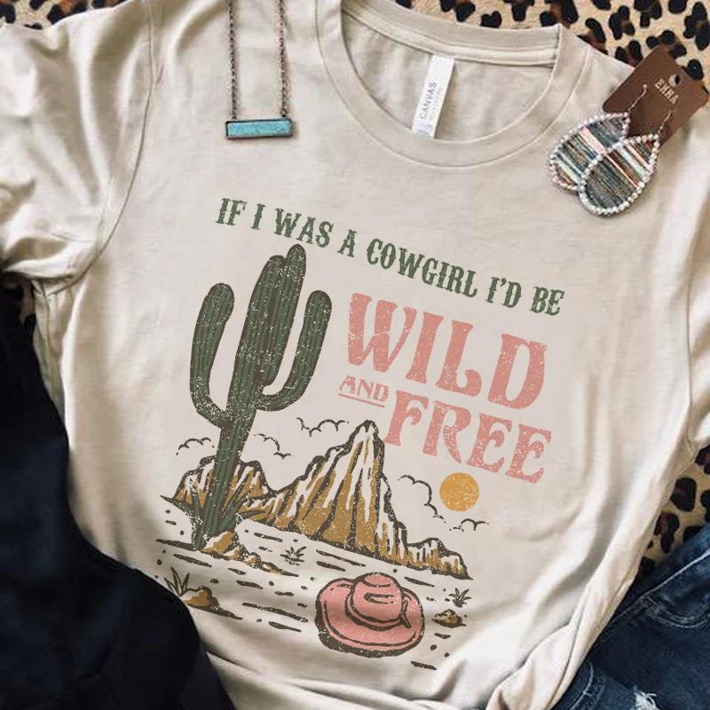 Summer Women Oversized Vintage Western TShirts Cowgirl Wild Free Desert Cactus Graphic Tshirt Cute Country Music Tees Retro Top S
Summer Women Oversized Vintage Western TShirts Cowgirl Wild Free Desert Cactus Graphic Tshirt Cute Country Music Tees Retro Top S