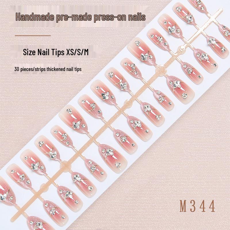 Sweet Blush Press-On Nails: Pure Desire Diamond Stickers, Handmade, Removable, Pre-Made Nail Pieces
Sweet Blush Press-On Nails: Pure Desire Diamond Stickers, Handmade, Removable, Pre-Made Nail Pieces