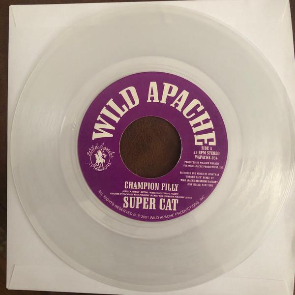 7inch Record SUPER CAT - Champion Filly WAPACHE034 Wild Apache 2001 US Reggae, Ska & Dub Used
7inch Record SUPER CAT - Champion Filly WAPACHE034 Wild Apache 2001 US Reggae, Ska & Dub Used