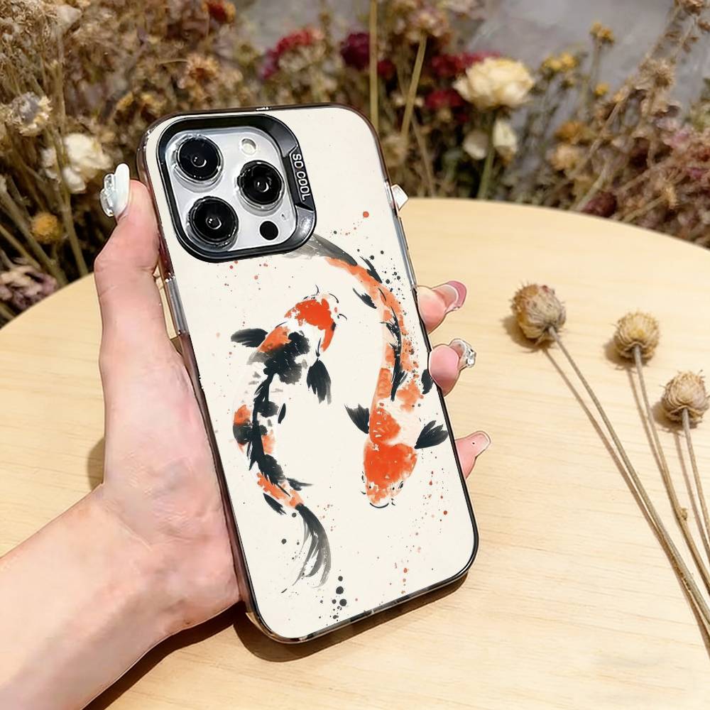 Painting Koi Carp Art Phone Case For iPhone 17,16,15,14,13,12,11 Plus,Pro Max,XS,Colorful Silver Black Cover iPhone16Plus
Painting Koi Carp Art Phone Case For iPhone 17,16,15,14,13,12,11 Plus,Pro Max,XS,Colorful Silver Black Cover iPhone16Plus