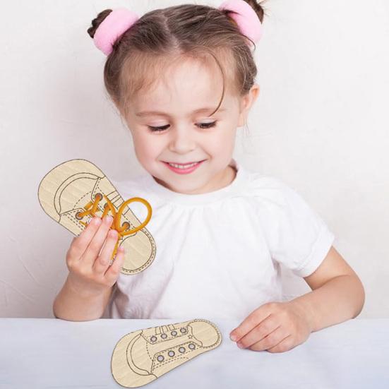 Yousheng Shoe Tying Practice Board Wooden Flat Sneakers Preschool Educational Shoe Lacing Toy for Kids Early Development Threading Lacing Shoes S
Yousheng Shoe Tying Practice Board Wooden Flat Sneakers Preschool Educational Shoe Lacing Toy for Kids Early Development Threading Lacing Shoes S