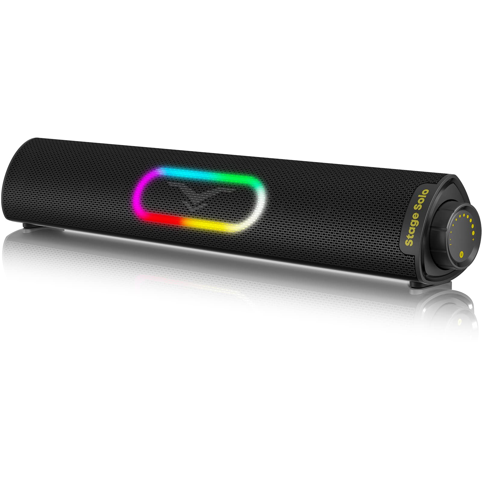 StageSound PC Bluetooth Gaming Speaker with LED USB Plug Upward Deep Compatible with Cable Included Speaker, 5.3 Light, Connection, & Play, 45°
StageSound PC Bluetooth Gaming Speaker with LED USB Plug Upward Deep Compatible with Cable Included Speaker, 5.3 Light, Connection, & Play, 45°