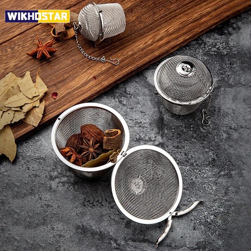 Tea Spice Strainer Seasoning Ball Silver Reusable Herbal Ball Tea Spice Strainer Stainless Mesh Tea kettle Locking Tea Filter
Tea Spice Strainer Seasoning Ball Silver Reusable Herbal Ball Tea Spice Strainer Stainless Mesh Tea kettle Locking Tea Filter