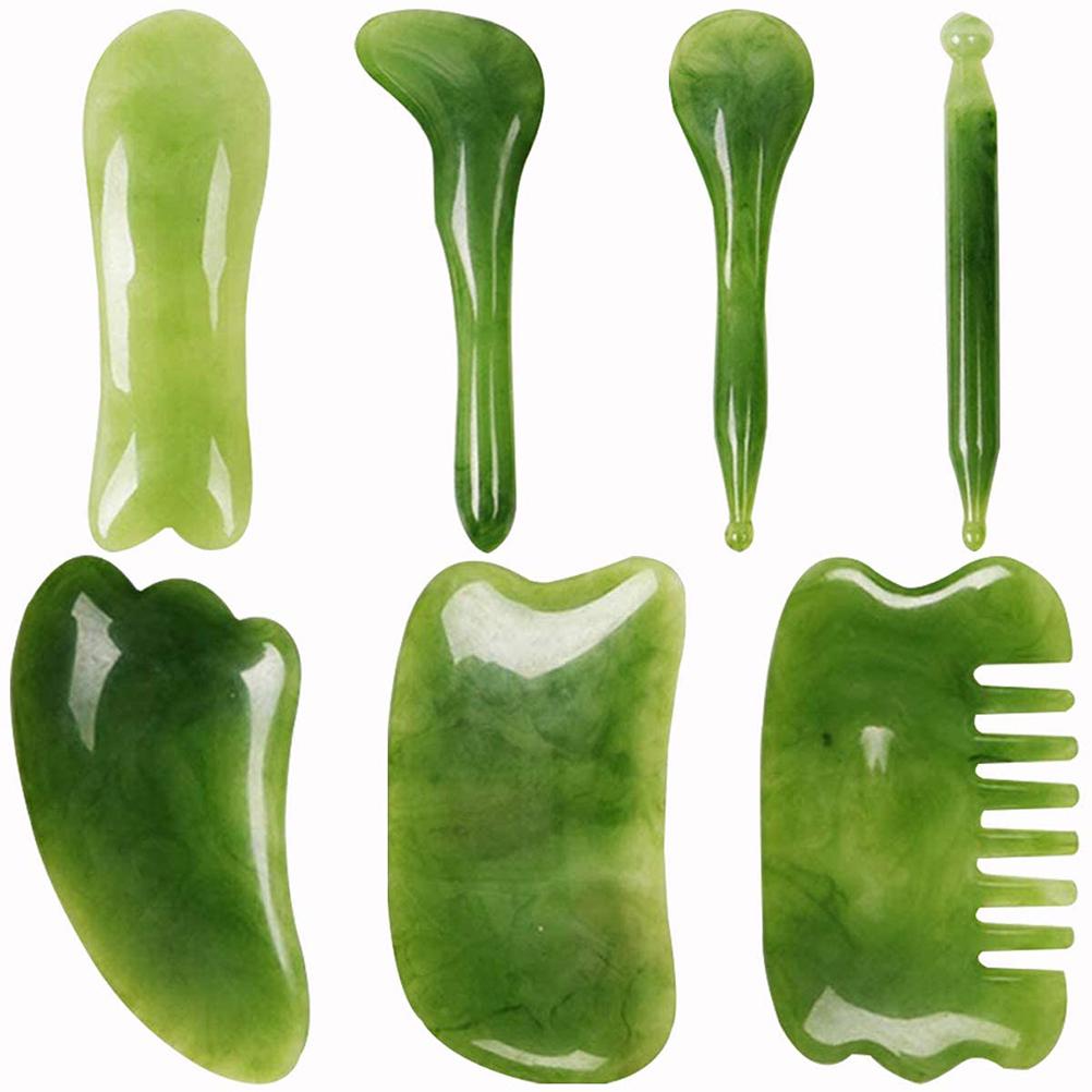 7Pcs Gua Sha Scraping Massaging Tool Gua Sha Massage Tool for Face Neck Arms Body зелений
7Pcs Gua Sha Scraping Massaging Tool Gua Sha Massage Tool for Face Neck Arms Body зелений