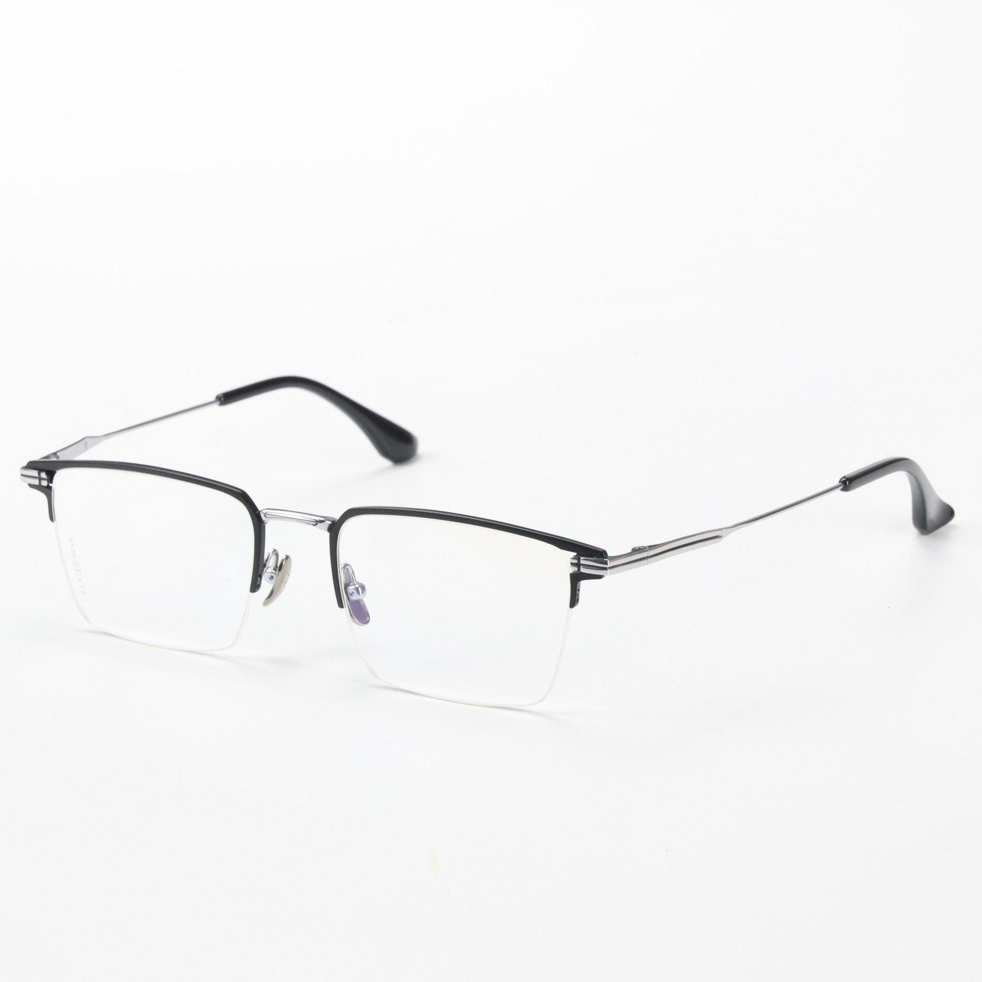 8135 Pure Titanium Semi-Rimless Eyeglass Frame for Men & Women - Prescription Compatible for Myopia
8135 Pure Titanium Semi-Rimless Eyeglass Frame for Men & Women - Prescription Compatible for Myopia