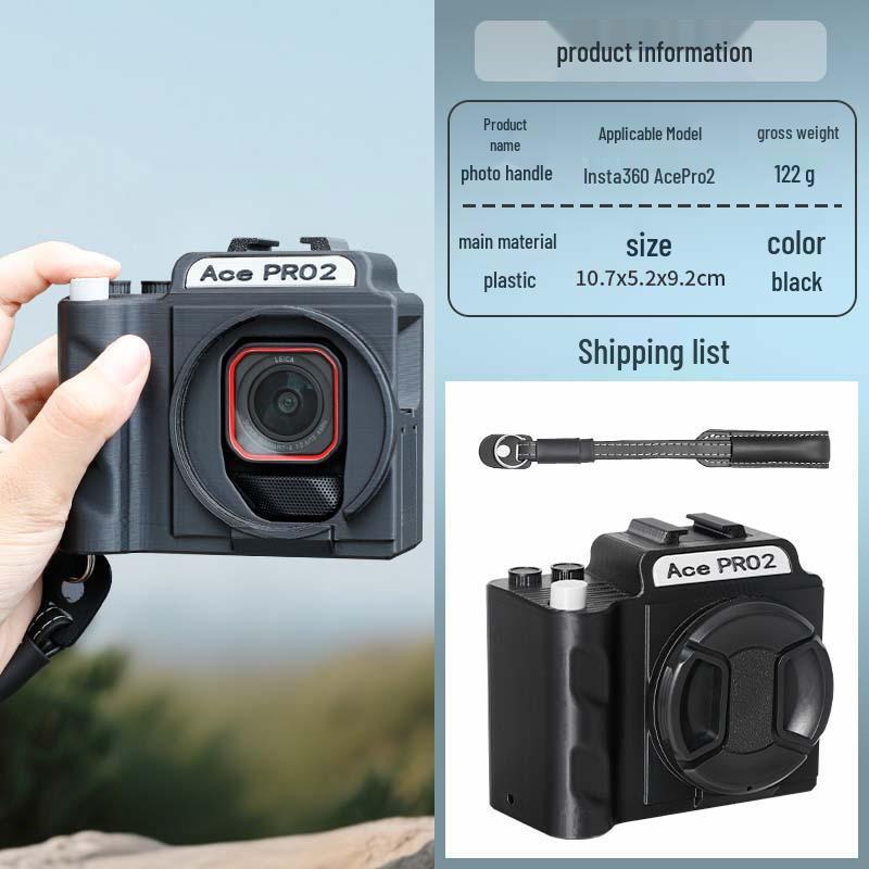 Insta360 Ace Pro 2: Панорамна екшн-камера з бездзеркальним модулем, ручка з кнопкою для фото та УФ-об єктивом
Insta360 Ace Pro 2: Панорамна екшн-камера з бездзеркальним модулем, ручка з кнопкою для фото та УФ-об єктивом