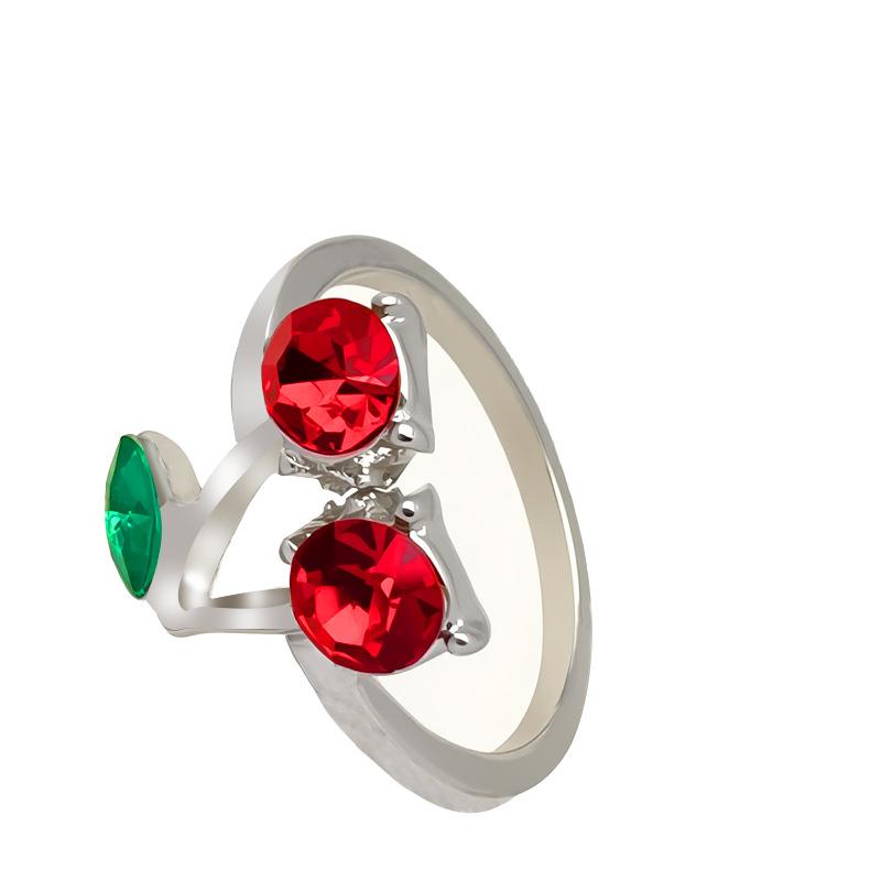 Hipster Red Cherry Closed Diamond Ring ins Simple Index Finger Ring Student срібний
Hipster Red Cherry Closed Diamond Ring ins Simple Index Finger Ring Student срібний