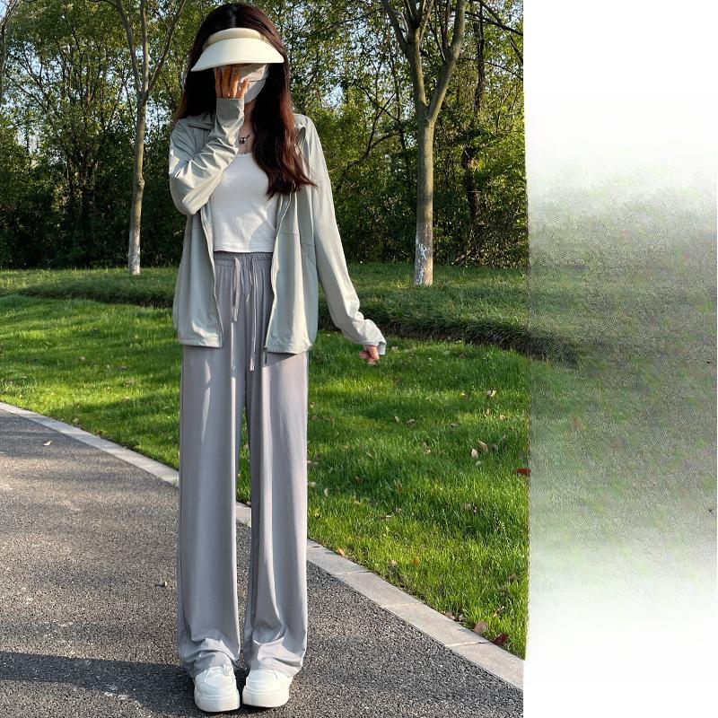 New Summer Thin Small High Waist Straight Vertical Casual and Thin Sunscreen Pants S
New Summer Thin Small High Waist Straight Vertical Casual and Thin Sunscreen Pants S