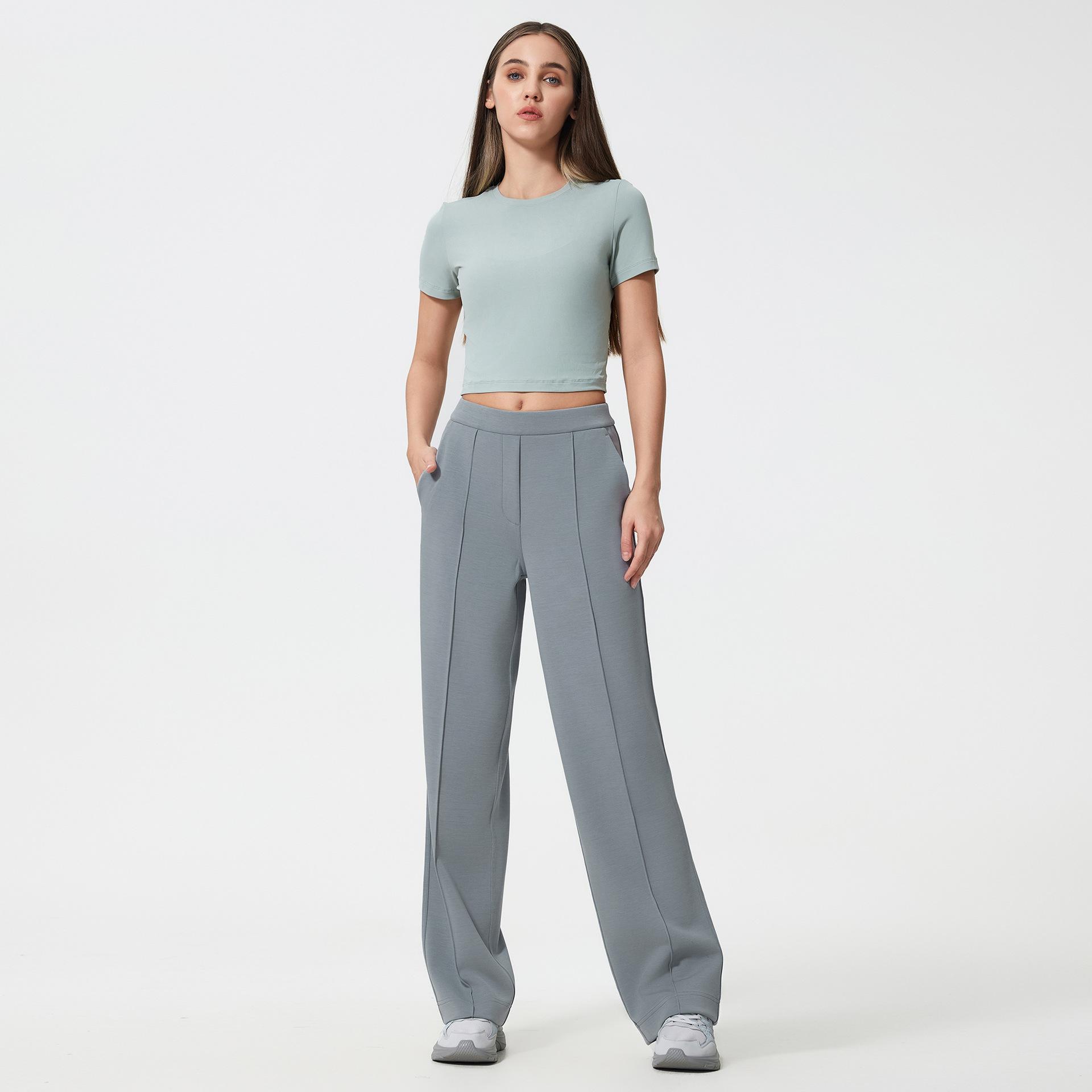 New High-waisted Loose Sports Wide-leg Pants Women s Nude Air Layer Straight-leg Pants Fashion Versatile Casual Pants 12
New High-waisted Loose Sports Wide-leg Pants Women s Nude Air Layer Straight-leg Pants Fashion Versatile Casual Pants 12