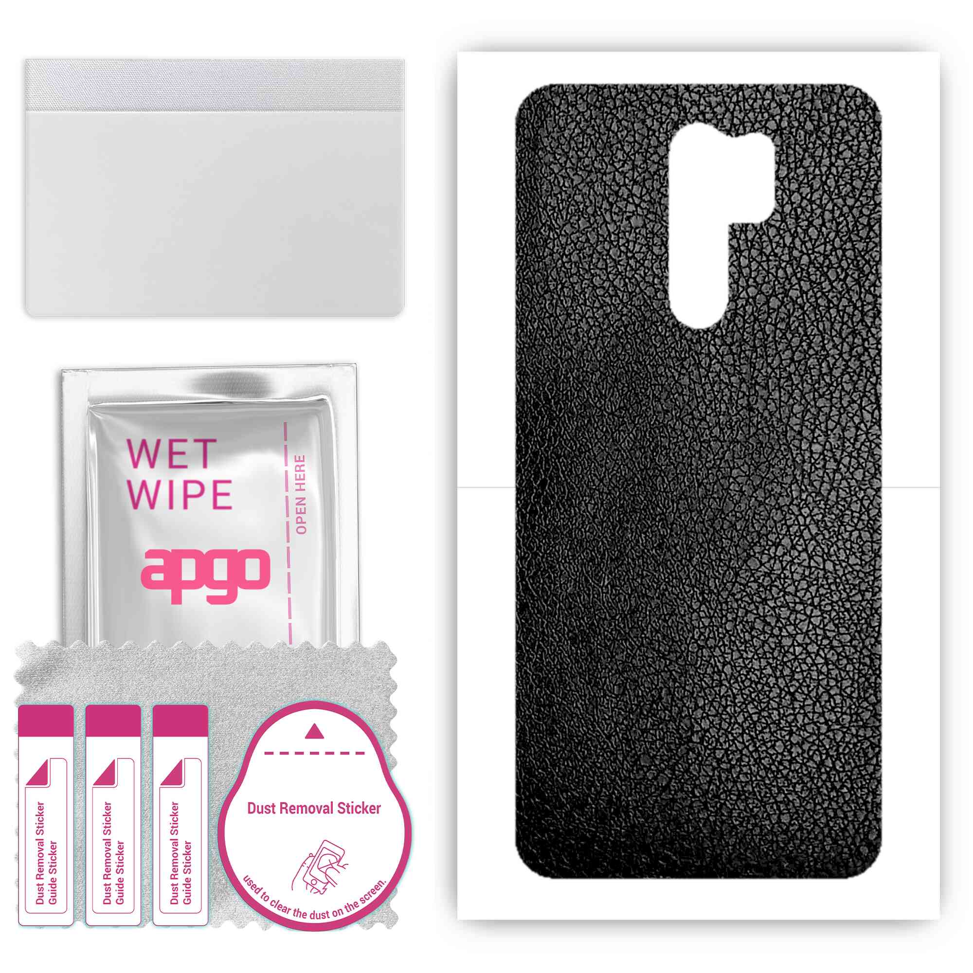 Apgo Protective Skin Sticker для задньої панелі, сумісний із Xiaomi Redmi 9, Wrap Film, Foil, Vinyl - Pattern Black Leather
Apgo Protective Skin Sticker для задньої панелі, сумісний із Xiaomi Redmi 9, Wrap Film, Foil, Vinyl - Pattern Black Leather