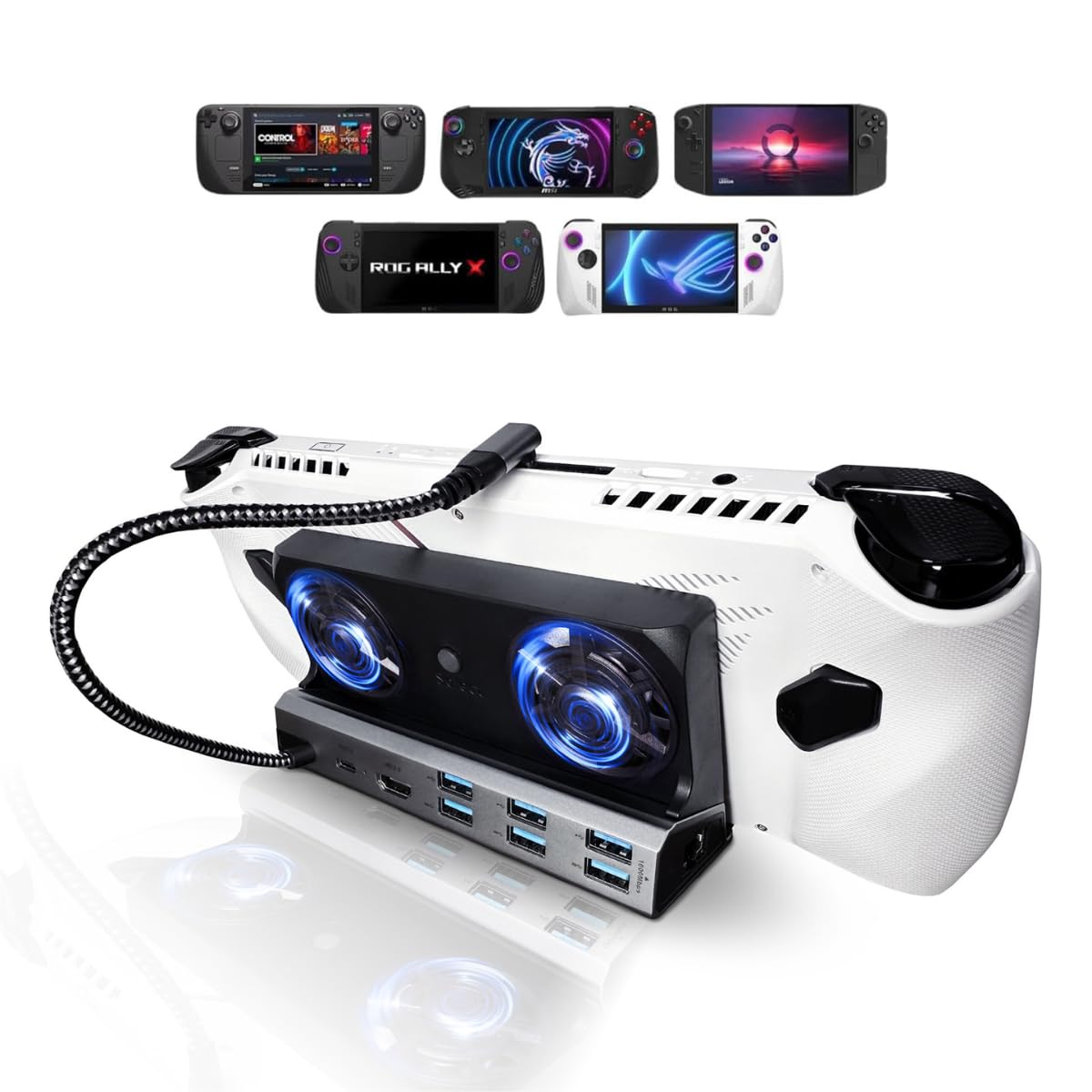 Игровая док-станция EDGE SHINE EL Small 9-в-1, многофункциональная док-станция, выход, быстрая зарядка, проводная локальная сеть, 1000 Мбит/с, Steam Deck ROG Ally Legion GO, MSI Claw чёрный
Игровая док-станция EDGE SHINE EL Small 9-в-1, многофункциональная док-станция, выход, быстрая зарядка, проводная локальная сеть, 1000 Мбит/с, Steam Deck ROG Ally Legion GO, MSI Claw чёрный