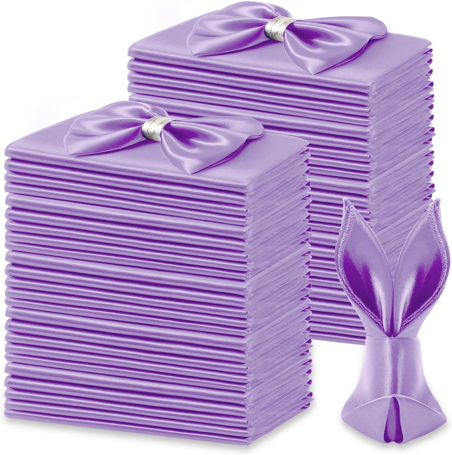 100 Pack Silky Satin Cloth Napkins 30x30cm Satin Napkins Washable Table Napkin Smooth Fabric Dinner Napkins for Weddings Party
100 Pack Silky Satin Cloth Napkins 30x30cm Satin Napkins Washable Table Napkin Smooth Fabric Dinner Napkins for Weddings Party