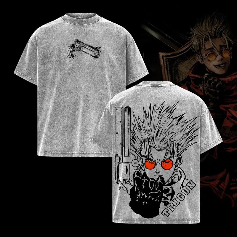 Vash The Stampede Printed Tee Anime Trigun Clothing Men Women Retro Washed T-shirts Casual Tshirt Harajuku Male Cotton T Shirt S серый
Vash The Stampede Printed Tee Anime Trigun Clothing Men Women Retro Washed T-shirts Casual Tshirt Harajuku Male Cotton T Shirt S серый
