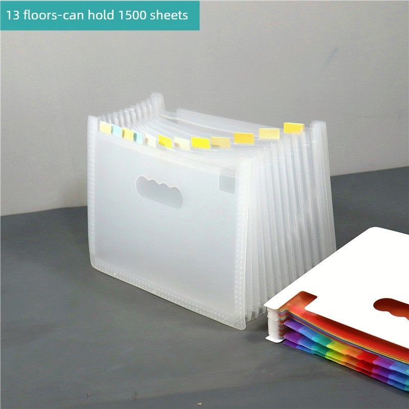 Fresh Book Classification Storage Info Booklet File Holder Transparent White + White Inner Pages 13 Layers
Fresh Book Classification Storage Info Booklet File Holder Transparent White + White Inner Pages 13 Layers