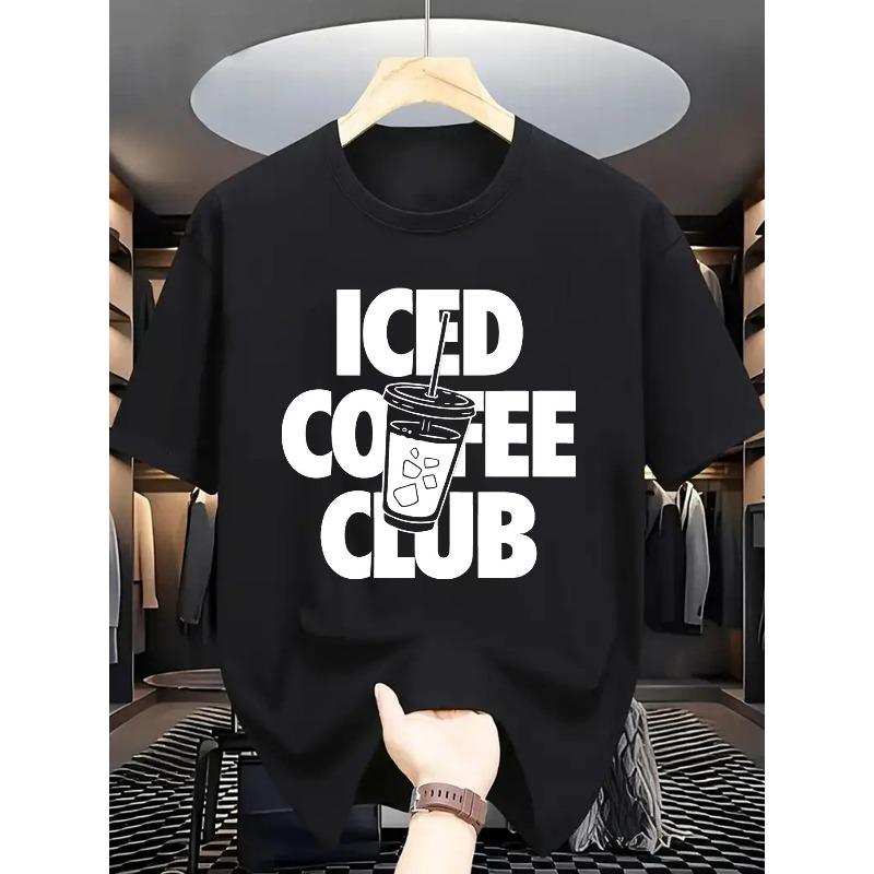 European sizes Men S ICED COFFEE CLUB Graphic T-Shirt - Bright Orange, Casual Summer Tee with Coffee Cup Design, Soft Polyester Fabric 4XL
European sizes Men S ICED COFFEE CLUB Graphic T-Shirt - Bright Orange, Casual Summer Tee with Coffee Cup Design, Soft Polyester Fabric 4XL