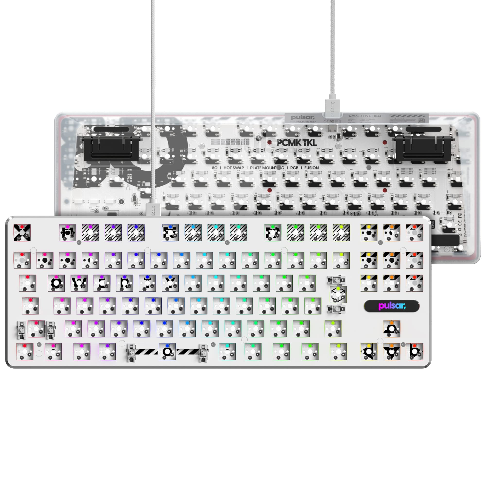 Pulsar Gaming Gears PCMK Mechanical Gaming Keyboard TKL JIS Japanese Layout Hot Swap 80% 91 Keys Customized (Barebone (Board Only), White)
Pulsar Gaming Gears PCMK Mechanical Gaming Keyboard TKL JIS Japanese Layout Hot Swap 80% 91 Keys Customized (Barebone (Board Only), White)