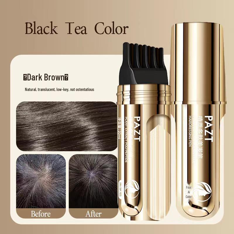 PAZT Plant Extract Peptide Hair Color Pen - 20ml Temporary Gray Coverage with Comb
PAZT Plant Extract Peptide Hair Color Pen - 20ml Temporary Gray Coverage with Comb