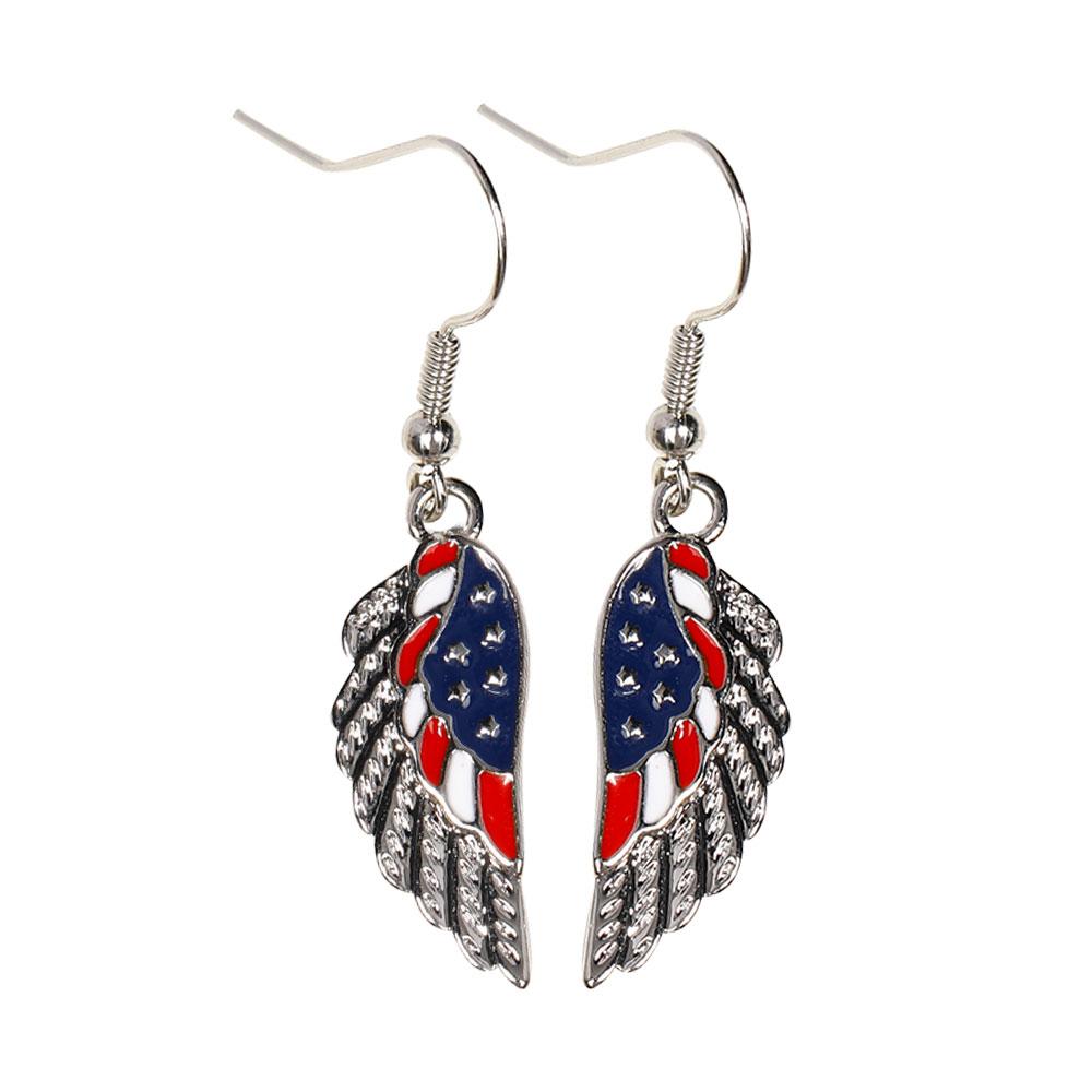 1 Pair American Flag Butterfly Boots Yeah Cowboy Hat Angle Wing Drop Earrings For USA Patriot Party Jewelry Festival Gift
1 Pair American Flag Butterfly Boots Yeah Cowboy Hat Angle Wing Drop Earrings For USA Patriot Party Jewelry Festival Gift