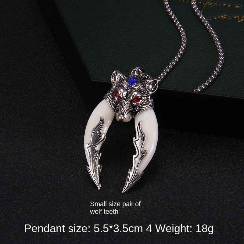 Ретро-симуляция колье из волчьих зубов
Ретро-симуляция колье из волчьих зубов