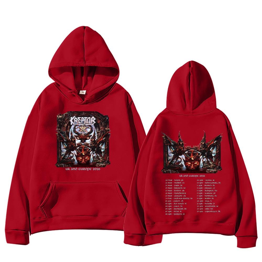 Толстовки з капюшоном Kreator Thrash Metal Band Pullovers Music Sweatshirt Унісекс Одяг Streetwear XS червоний
Толстовки з капюшоном Kreator Thrash Metal Band Pullovers Music Sweatshirt Унісекс Одяг Streetwear XS червоний