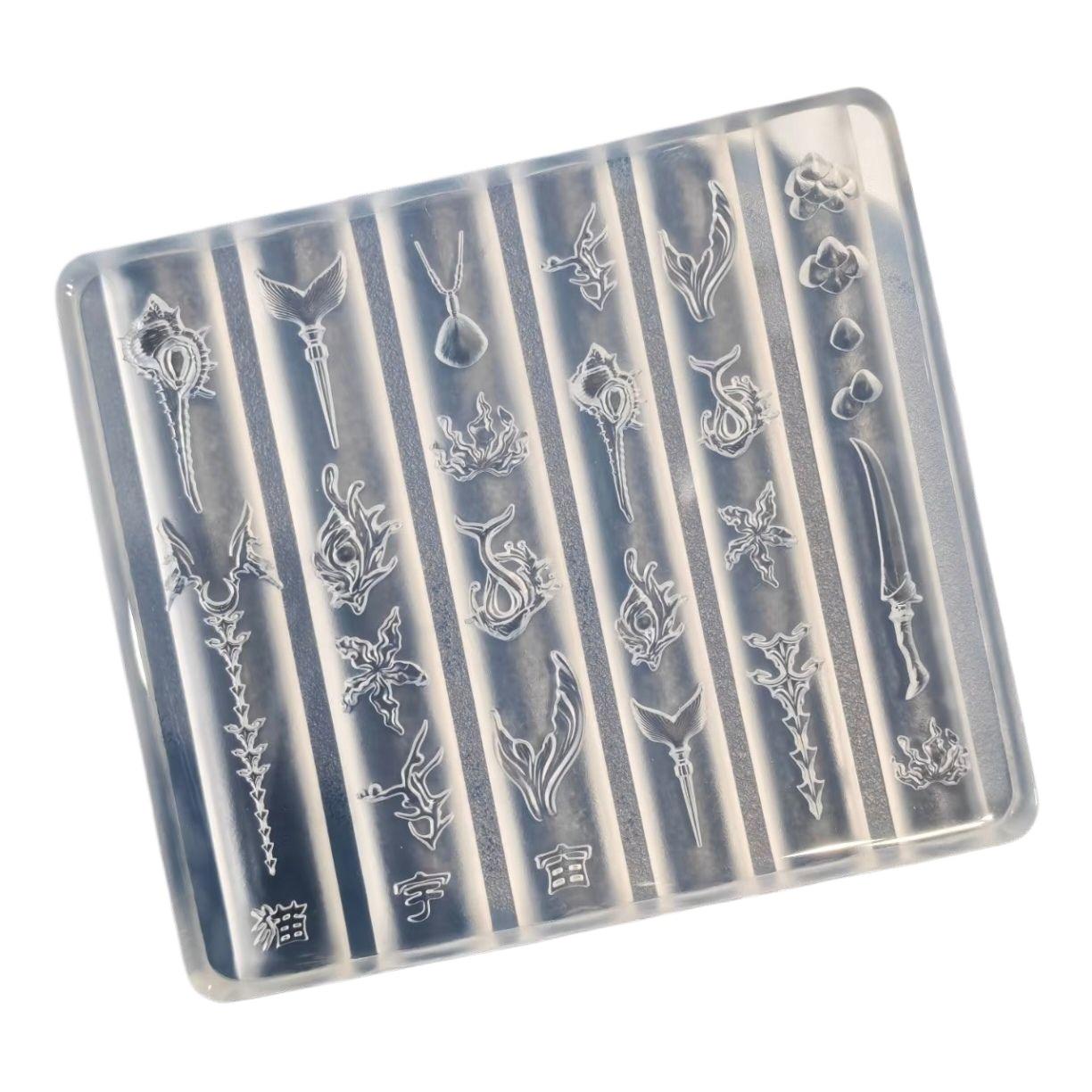 Ocean Series 3D Nail Silicone Mold Sea Shell Conch Fishtail Nail Art Stamplates Charm DIY Manicure Mold Stencil Tools
Ocean Series 3D Nail Silicone Mold Sea Shell Conch Fishtail Nail Art Stamplates Charm DIY Manicure Mold Stencil Tools