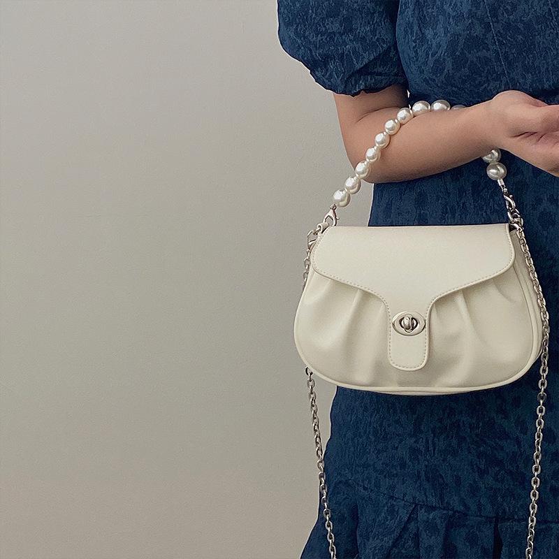 Жемчужная плиссированная сумка-цепочка - Женская нишевая дизайнерская сумка кроссбоди и вечерний клатч слоновая кость/белый
Жемчужная плиссированная сумка-цепочка - Женская нишевая дизайнерская сумка кроссбоди и вечерний клатч слоновая кость/белый