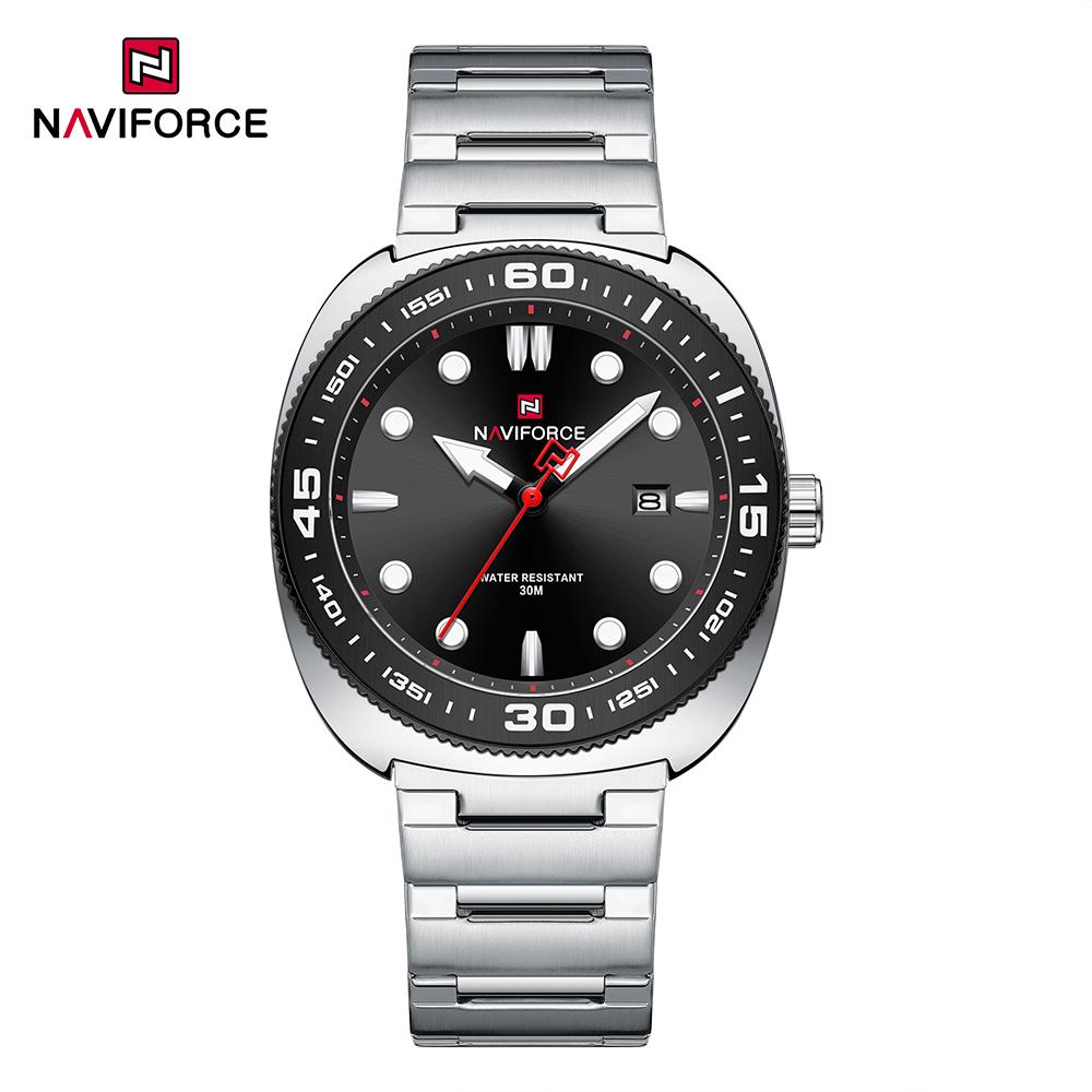 Naviforce Мужские часы кварцевые календарь светящийся указатель ремешок из нержавеющей стали водонепроницаемые модные повседневные часы NF9250 серебряный
Naviforce Мужские часы кварцевые календарь светящийся указатель ремешок из нержавеющей стали водонепроницаемые модные повседневные часы NF9250 серебряный