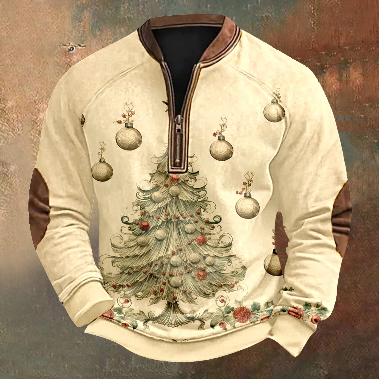 Мужская рождественская ретро-повседневная толстовка на молнии XXXL бежевый
Мужская рождественская ретро-повседневная толстовка на молнии XXXL бежевый