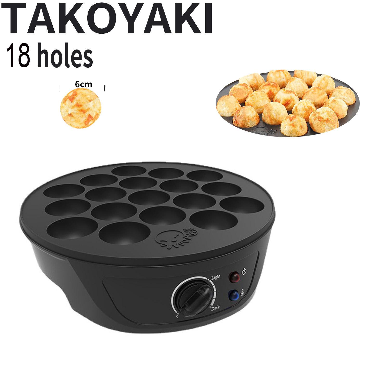 110V takoyaki machine, 18-hole fish ball, shrimp ball, electromechanical cake pan, egg wafer machine, multi-speed timing AU чорний
110V takoyaki machine, 18-hole fish ball, shrimp ball, electromechanical cake pan, egg wafer machine, multi-speed timing AU чорний