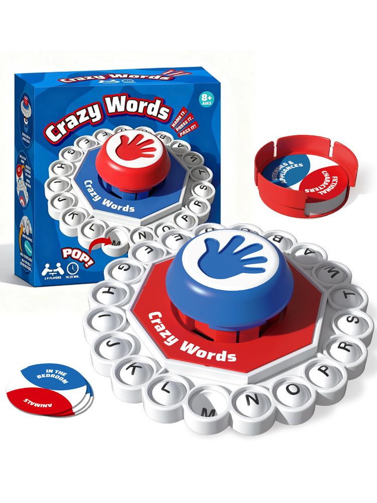 Crazy Words English Board Game Fast Paced Family Fun Quick Thinking Letter Pressing Puzzle Game For Adults Kids Educational Toy синий
Crazy Words English Board Game Fast Paced Family Fun Quick Thinking Letter Pressing Puzzle Game For Adults Kids Educational Toy синий