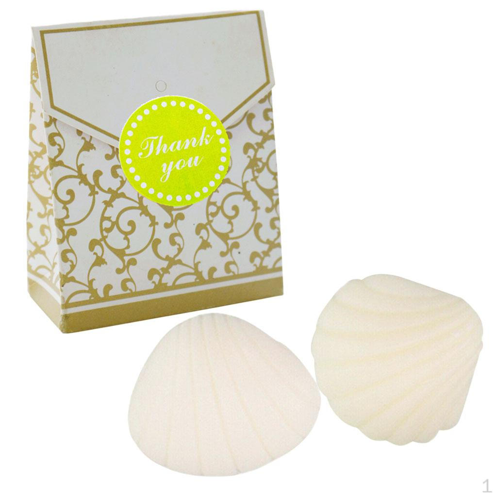 Candy Boxes, Gift Boxes with Soap Bag for Wedding Party Decoration, Bridal Shower, Baby Shower Shell Shape_4x3.5x1cm
Candy Boxes, Gift Boxes with Soap Bag for Wedding Party Decoration, Bridal Shower, Baby Shower Shell Shape_4x3.5x1cm