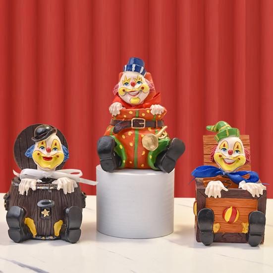 Yousheng Cartoon Circus Clown Figurine Spring Clown in Box Barrel Gift Bag Resin Clown Statue Sculpture Home Office Desktop Ornament Decoration C
Yousheng Cartoon Circus Clown Figurine Spring Clown in Box Barrel Gift Bag Resin Clown Statue Sculpture Home Office Desktop Ornament Decoration C