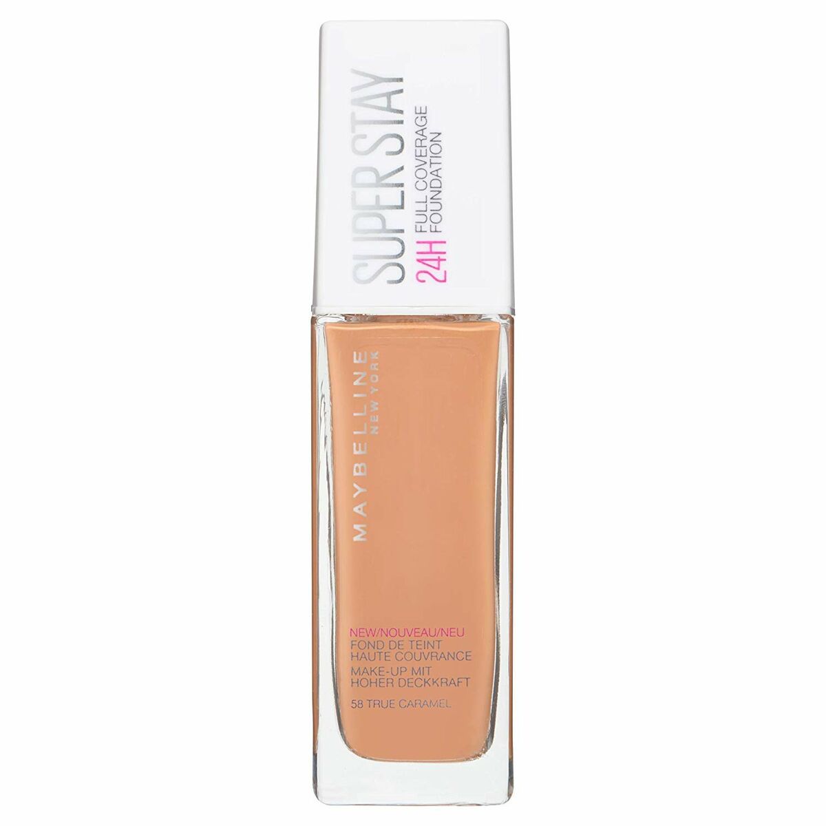 Maybelline Full Coverage Superstay Liquid Makeup Base 58-true caramel (Refurbished A+)
Maybelline Full Coverage Superstay Liquid Makeup Base 58-true caramel (Refurbished A+)