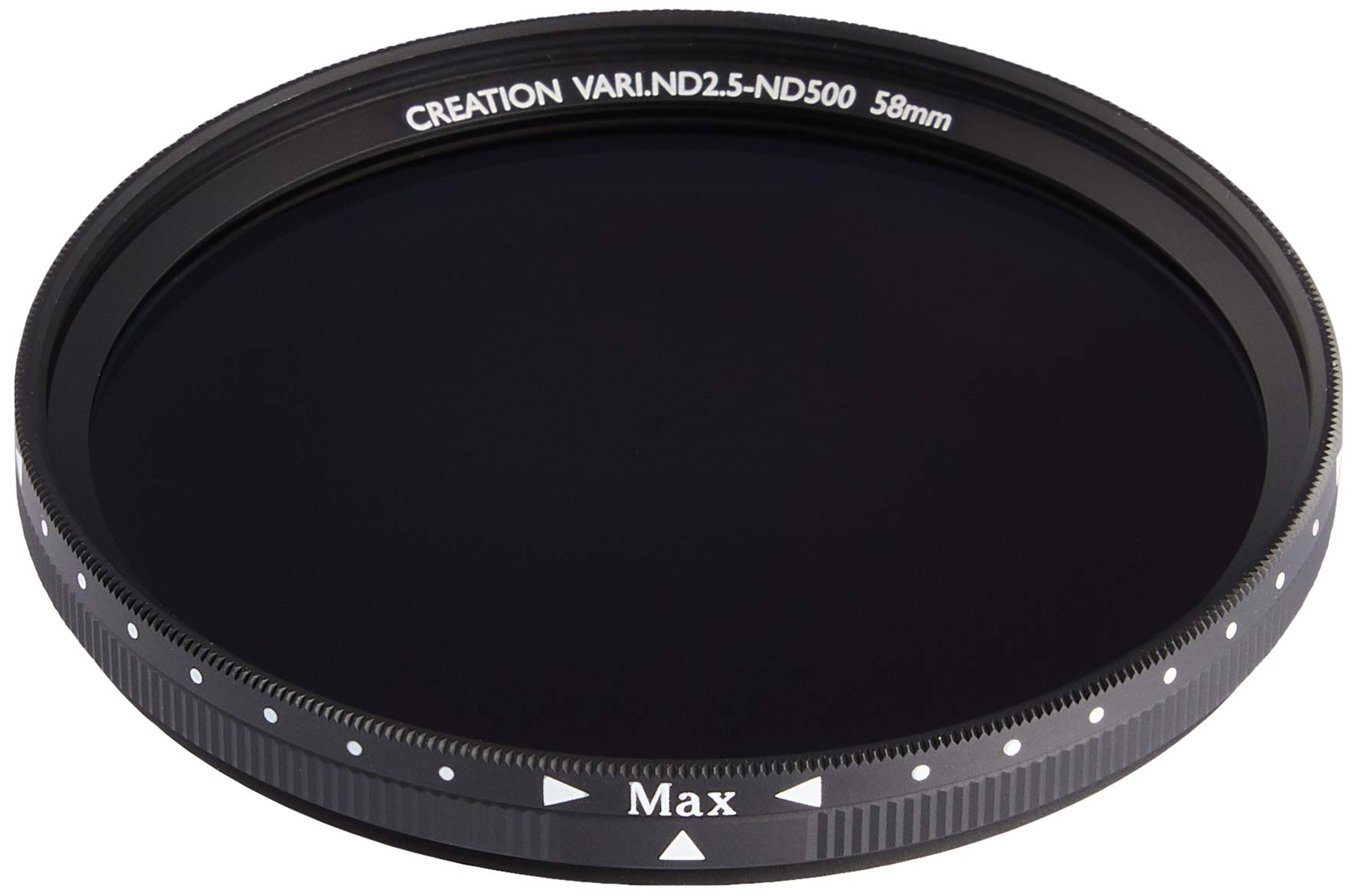 MARUMI ND Filter 58mm CREATION VARI ND 58mm for variable light intensity adjustment equivalent ND2.5-500 чёрный
MARUMI ND Filter 58mm CREATION VARI ND 58mm for variable light intensity adjustment equivalent ND2.5-500 чёрный