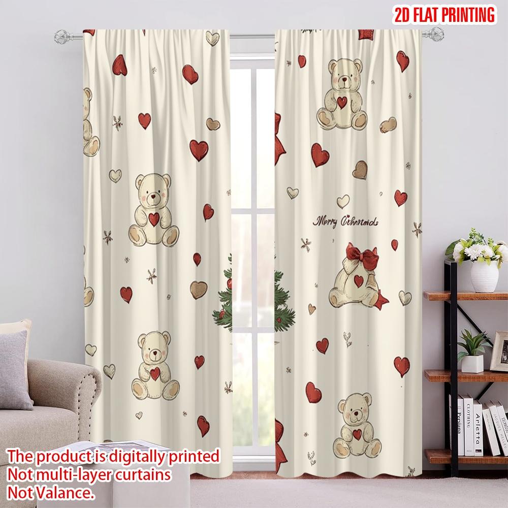 2pcs,2D plane printing Pattern Curtains Christmas Bears Trees Bells (3) Durable Polyester (without rod) Festive for Various 52.50 × 116.00 cm 2 pcs
2pcs,2D plane printing Pattern Curtains Christmas Bears Trees Bells (3) Durable Polyester (without rod) Festive for Various 52.50 × 116.00 cm 2 pcs