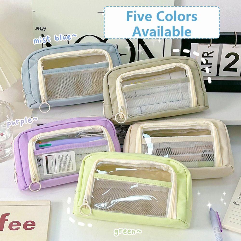 Сумка для канцелярских принадлежностей большой емкости, четырехслойный органайзер для канцелярских принадлежностей, простая коробка для ручек, школьный офис