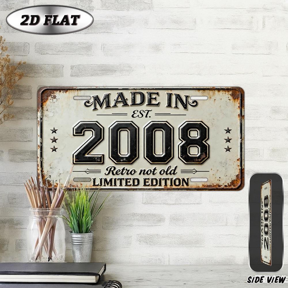 pc D Flat Vintage Metal Aluminum Sign Decoration Made in Retro Home Decor for Living Room Bedroom Media Room 15x30cm(5.9x7.8inch)
pc D Flat Vintage Metal Aluminum Sign Decoration Made in Retro Home Decor for Living Room Bedroom Media Room 15x30cm(5.9x7.8inch)