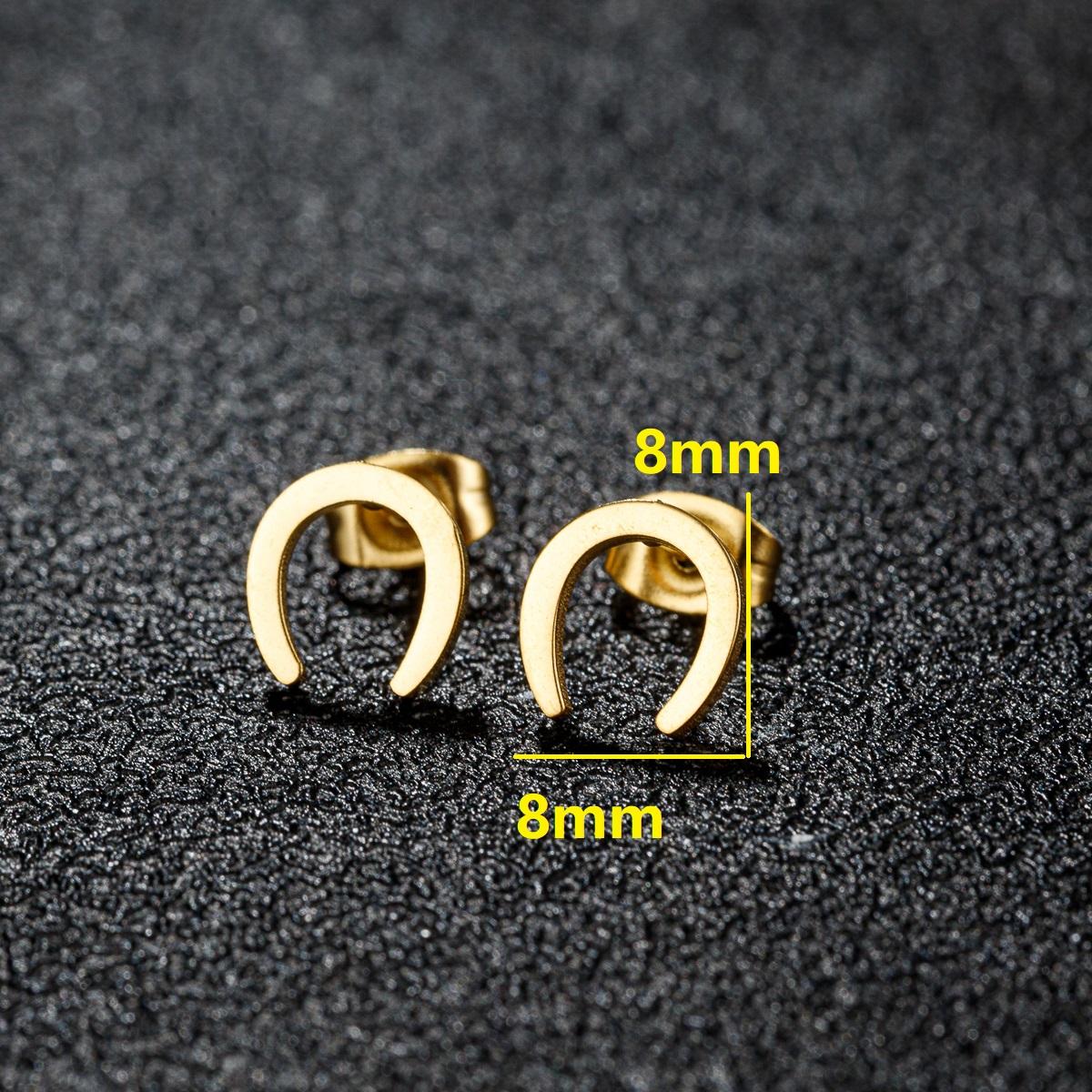 10 Pairs Black Stainless Steel Earrings For Woman And Men Minimalist Punk Cartilage Piercing Earring Trendy Zircon Gifts Copper color
10 Pairs Black Stainless Steel Earrings For Woman And Men Minimalist Punk Cartilage Piercing Earring Trendy Zircon Gifts Copper color
