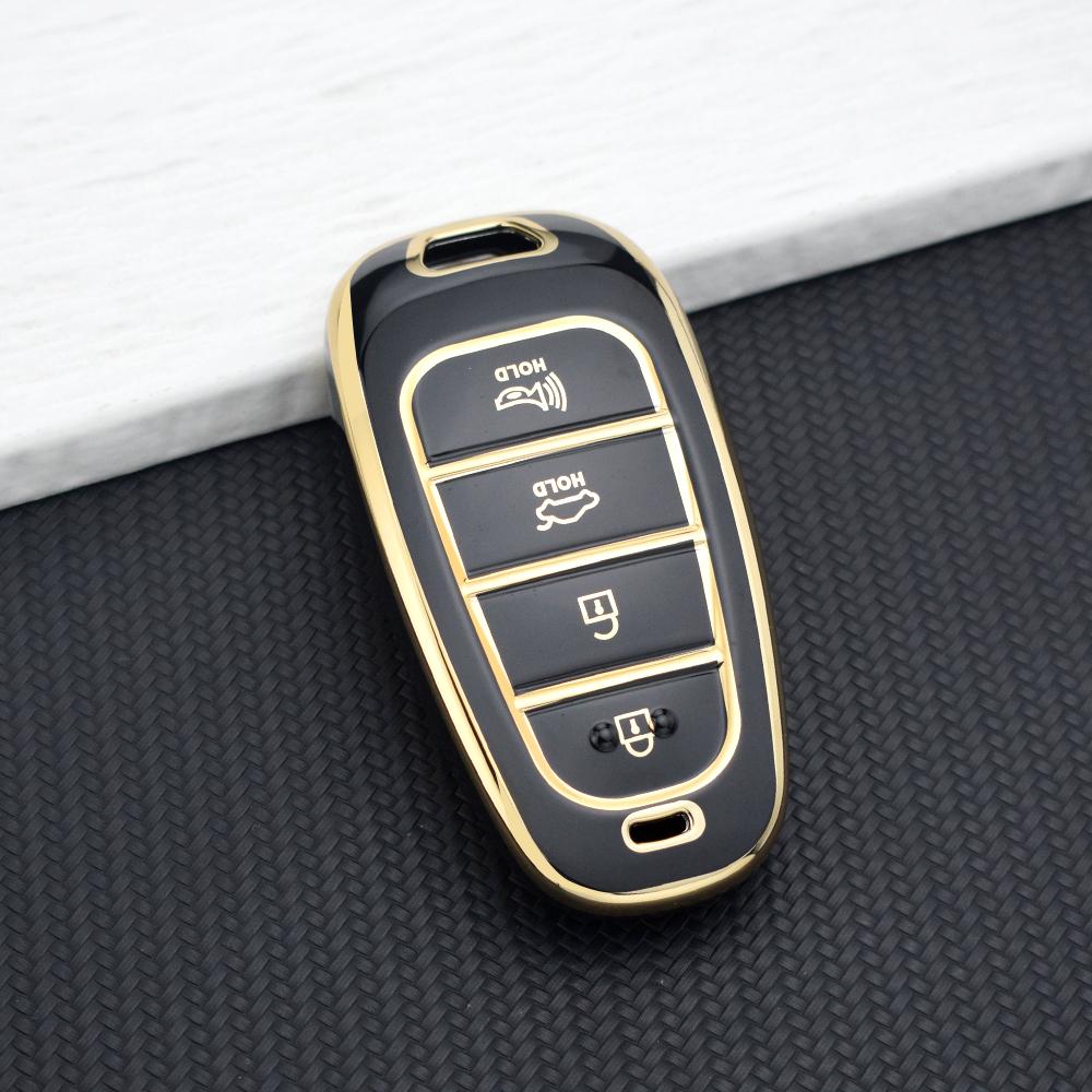 4 Buttons Tpu Car Key Cover Holder Shell for Hyundai Tucson Sonata Solaris Hybrid Nexo NX4 Santafe Car DN8 Key Bag Key Chain
4 Buttons Tpu Car Key Cover Holder Shell for Hyundai Tucson Sonata Solaris Hybrid Nexo NX4 Santafe Car DN8 Key Bag Key Chain