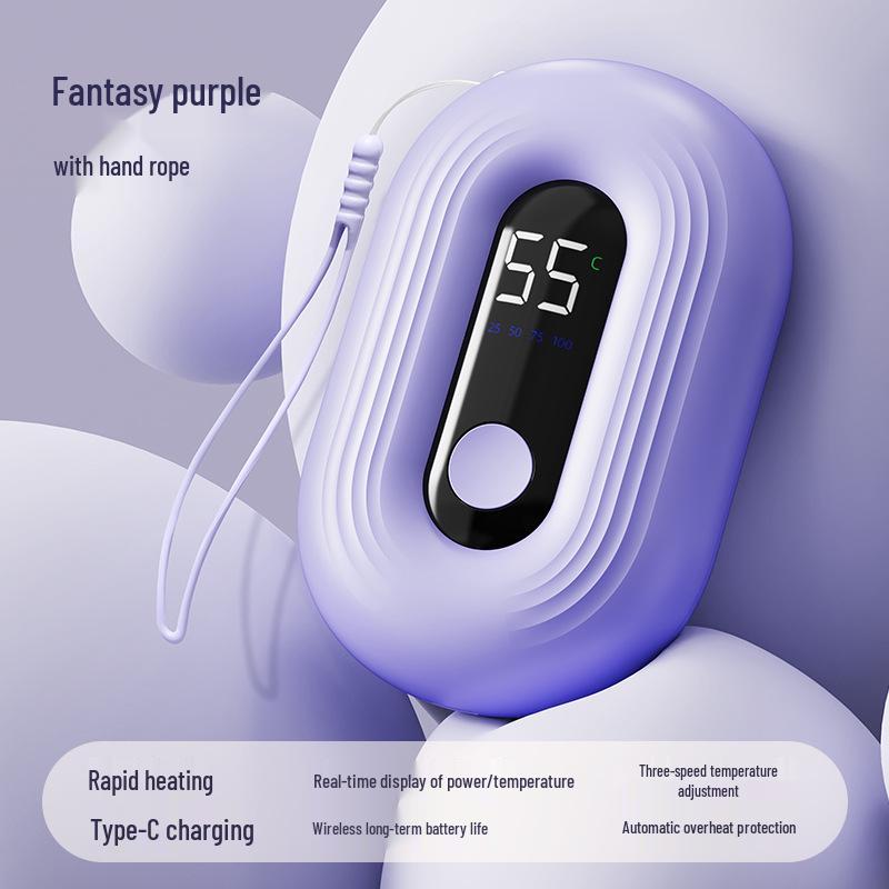 Digital Display Mini Hand Warmer with Three-Speed Heating - Portable Winter Gift for Girls фиолетовый
Digital Display Mini Hand Warmer with Three-Speed Heating - Portable Winter Gift for Girls фиолетовый