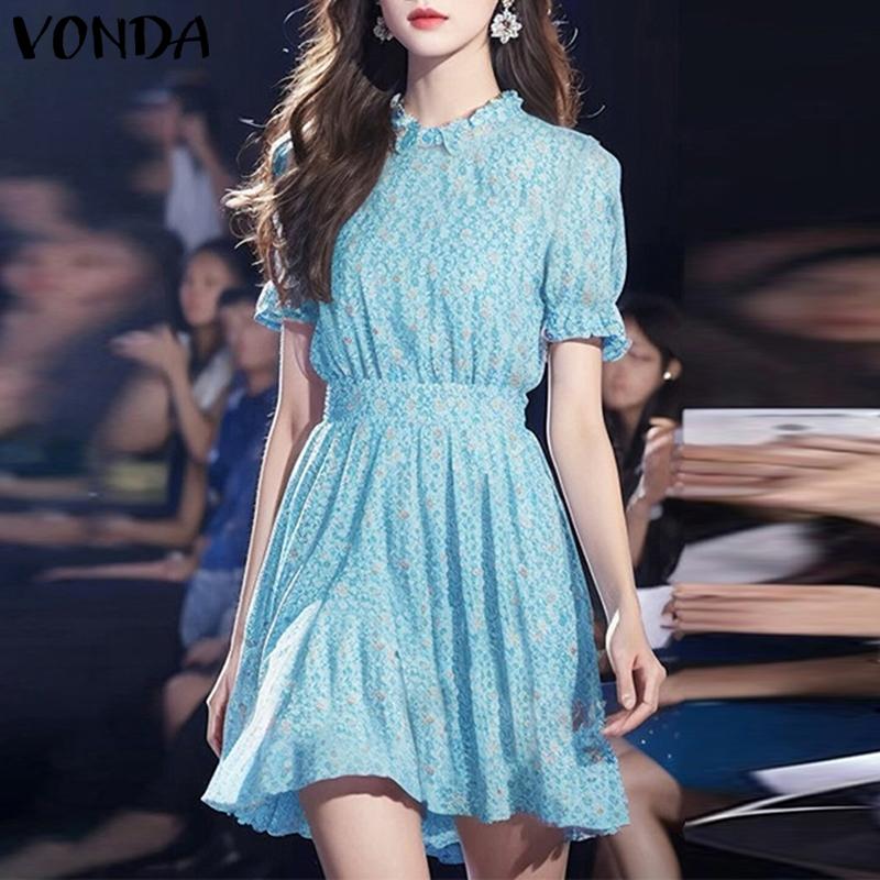 VONDA Summer Women Stand Neck Floral Print Holiday Casual Pleated Dress 5XL рожевий
VONDA Summer Women Stand Neck Floral Print Holiday Casual Pleated Dress 5XL рожевий
