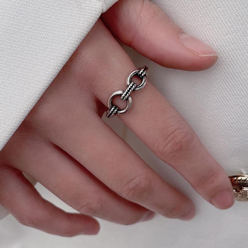 925 Sterling Silver Geometric Ring for Women - Trendy, Durable, and Stylish Hand Jewelry Open Adjustable
925 Sterling Silver Geometric Ring for Women - Trendy, Durable, and Stylish Hand Jewelry Open Adjustable