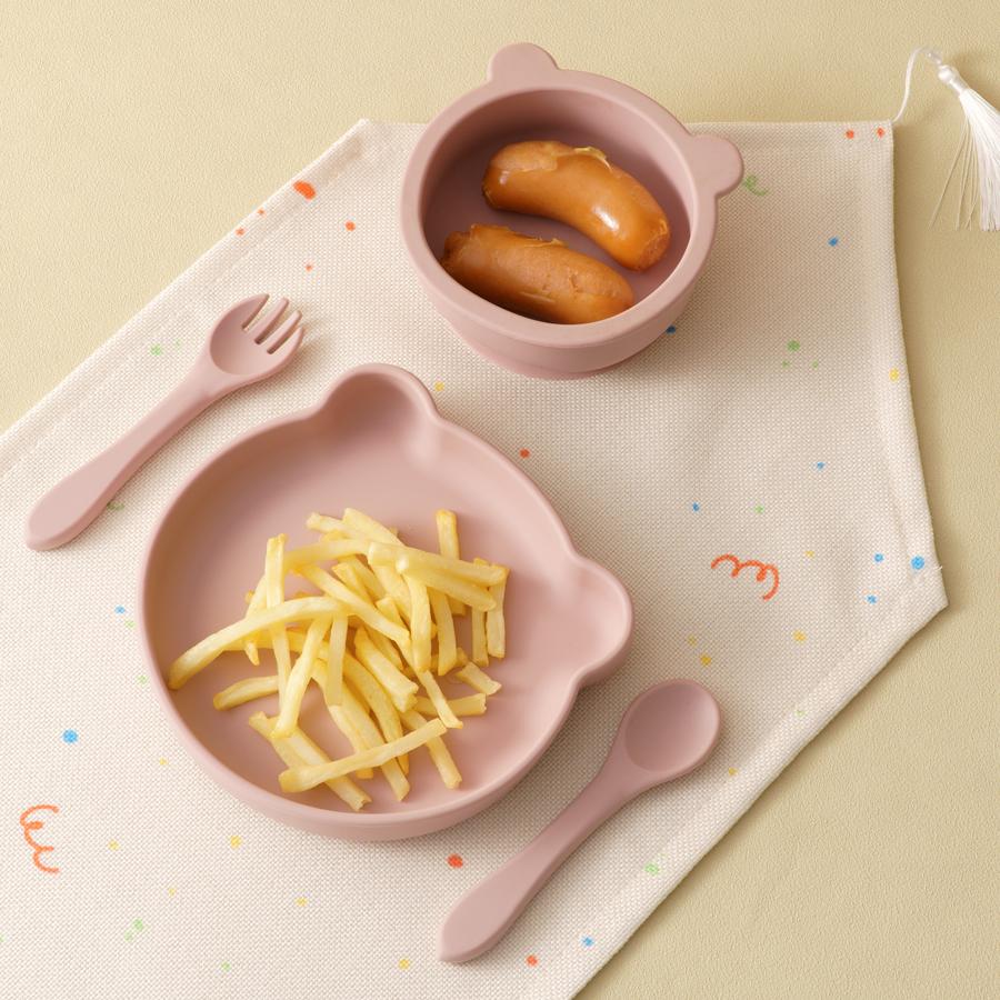 4PCS Baby Silicone Dinner Set Suction Cartoon Bear Bowl Dishes Silicone Spoon Fork Eating Training Baby Tableware Soft Utensils горчичный
4PCS Baby Silicone Dinner Set Suction Cartoon Bear Bowl Dishes Silicone Spoon Fork Eating Training Baby Tableware Soft Utensils горчичный