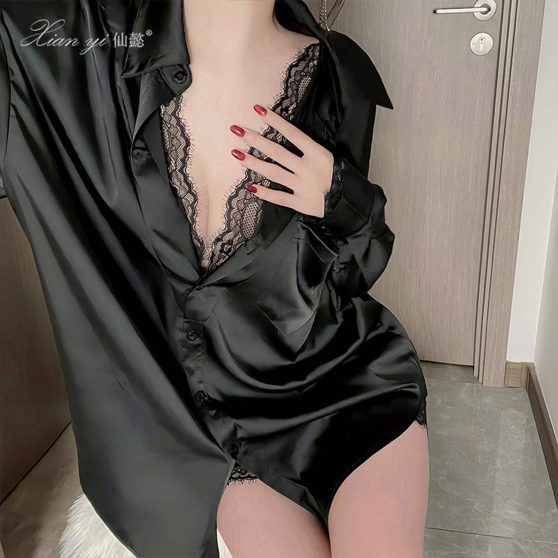 Pajamas Women s Spring and Summer Pure Lace Two-piece Set Long-sleeved Loose Boyfriend Style Shirt Loungewear Set XL
Pajamas Women s Spring and Summer Pure Lace Two-piece Set Long-sleeved Loose Boyfriend Style Shirt Loungewear Set XL