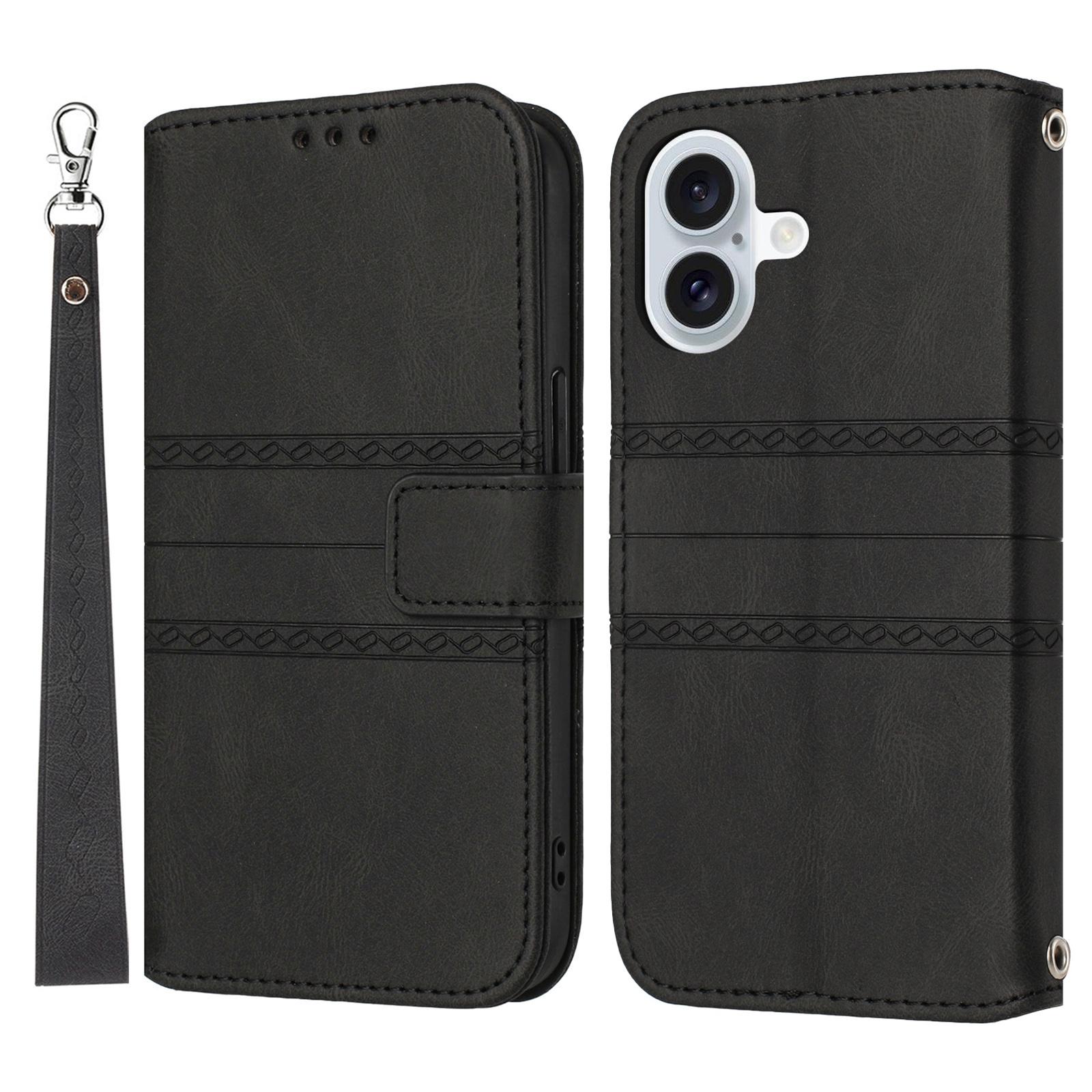 Для iPhone 17 Чехол-кошелек из кожи с тиснением, чехол для телефона с ремешком на запястье Black
Для iPhone 17 Чехол-кошелек из кожи с тиснением, чехол для телефона с ремешком на запястье Black