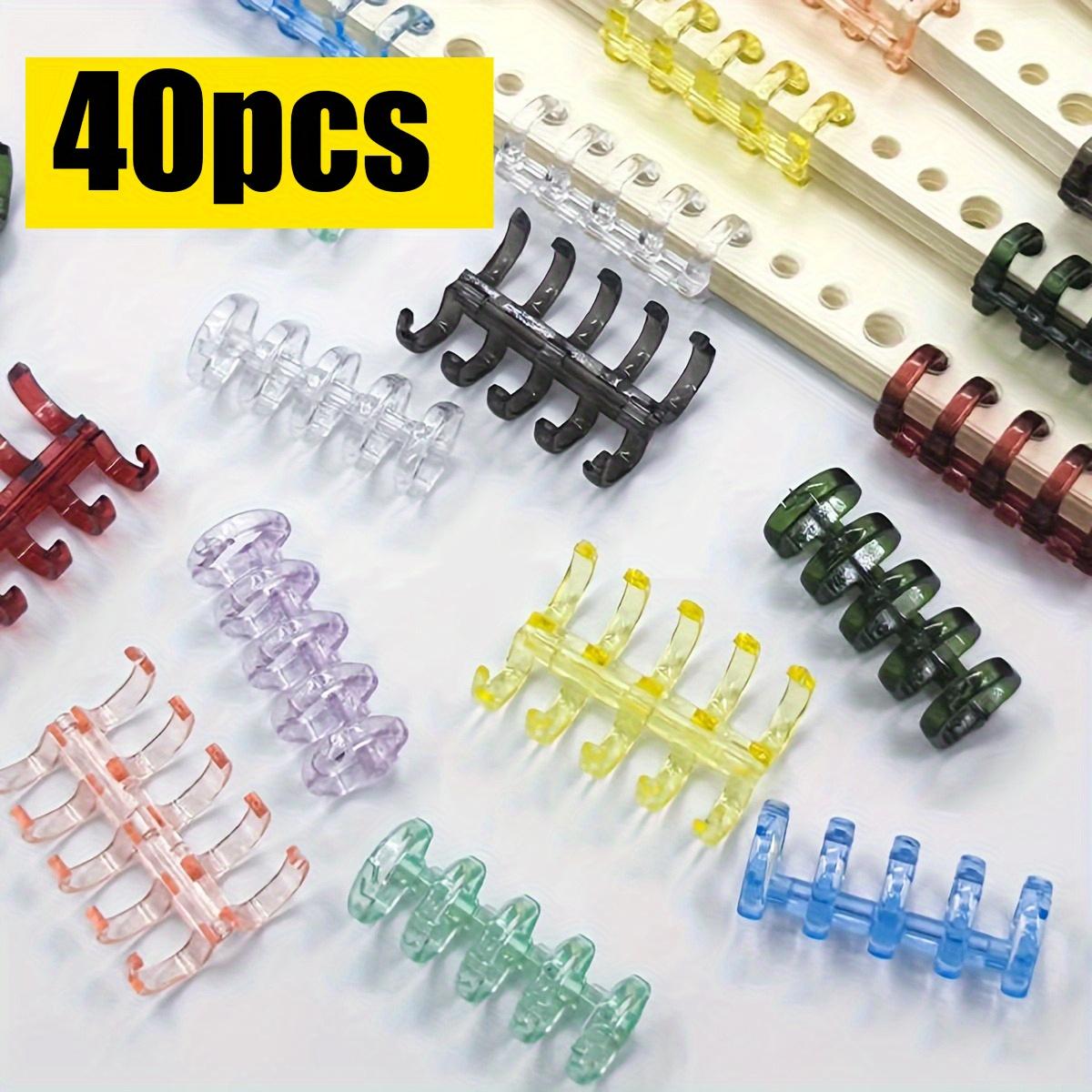40 Morandi Color Plastic Notebook Clips, with 5 Holes, Perfect for Notebooks and Easy Page Fixation
40 Morandi Color Plastic Notebook Clips, with 5 Holes, Perfect for Notebooks and Easy Page Fixation