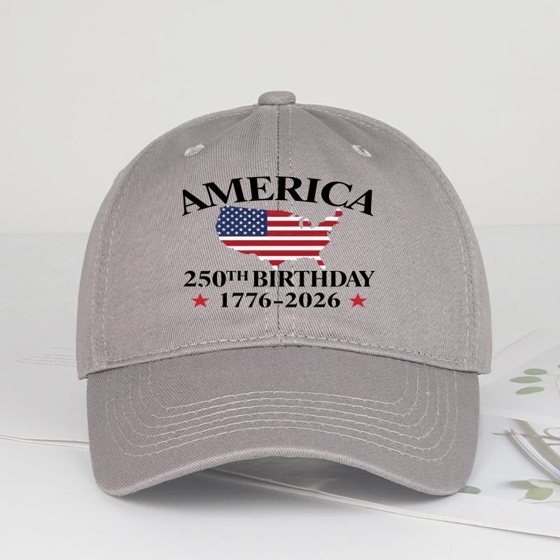 America 250th Anniversary 17762026 USA Flag Map Printed Baseball Cap Adjustable Patriotic Dad Hat for 4th of July Events
America 250th Anniversary 17762026 USA Flag Map Printed Baseball Cap Adjustable Patriotic Dad Hat for 4th of July Events